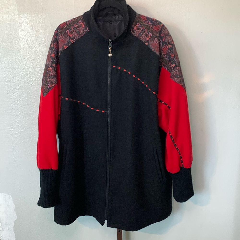 Lady Suzette 80’s Red Wool Coat Jacket